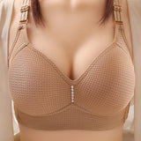 Full Coverage Bra Wide Straps Single Padded for Shape Enhancement Plus Size Bra