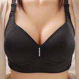 Full Coverage Bra Wide Straps Single Padded for Shape Enhancement Plus Size Bra