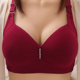 Full Coverage Bra Wide Straps Single Padded for Shape Enhancement Plus Size Bra