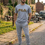 Fila Men’s 3-Piece Activewear Set – Premium T-Shirt, & Shorts Combo