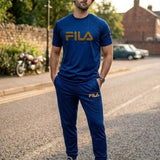 Fila Men’s 3-Piece Activewear Set – Premium T-Shirt, & Shorts Combo