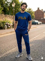 Fila Men’s 3-Piece Activewear Set – Premium T-Shirt, & Shorts Combo