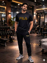 Fila Men’s 3-Piece Activewear Set – Premium T-Shirt, & Shorts Combo