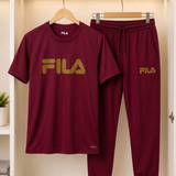 Fila Men’s 3-Piece Activewear Set – Premium T-Shirt, & Shorts Combo