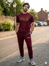 Fila Men’s 3-Piece Activewear Set – Premium T-Shirt, & Shorts Combo