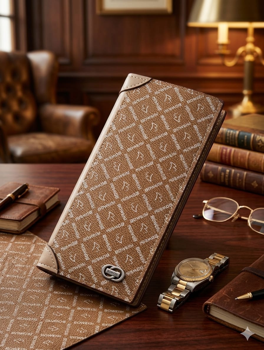 BOWEISI Style Classic Very High Quality Very Spacious Slim Wallet NC-006