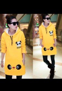 Cute Looking Long Women Hoodie DS-02