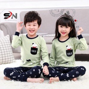 Elegant Green Kid's Night Suit KNS-05