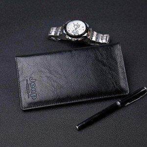 Top Men Long Money Wallet Original Cow Leather Men Long Style Mobile Wallet Card Holder Male Purse