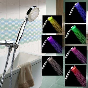 Automatic Change LED Light 7 Color Changing Handheld Shower