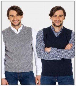 Pack Of 2 - Black & Gray Rib Sweaters For Men