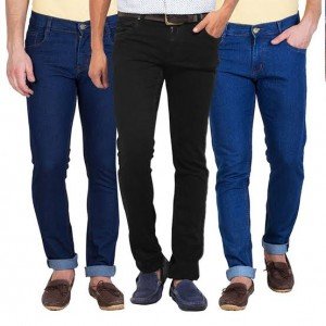 Pack of 3 Stretchable Denim Jeans For Men